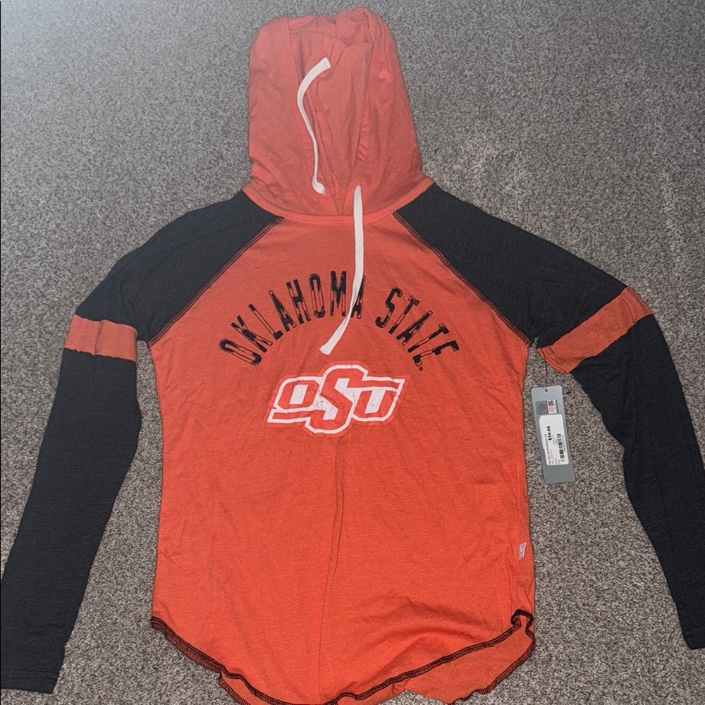Women's Orange and Black Oklahoma State Hoodie